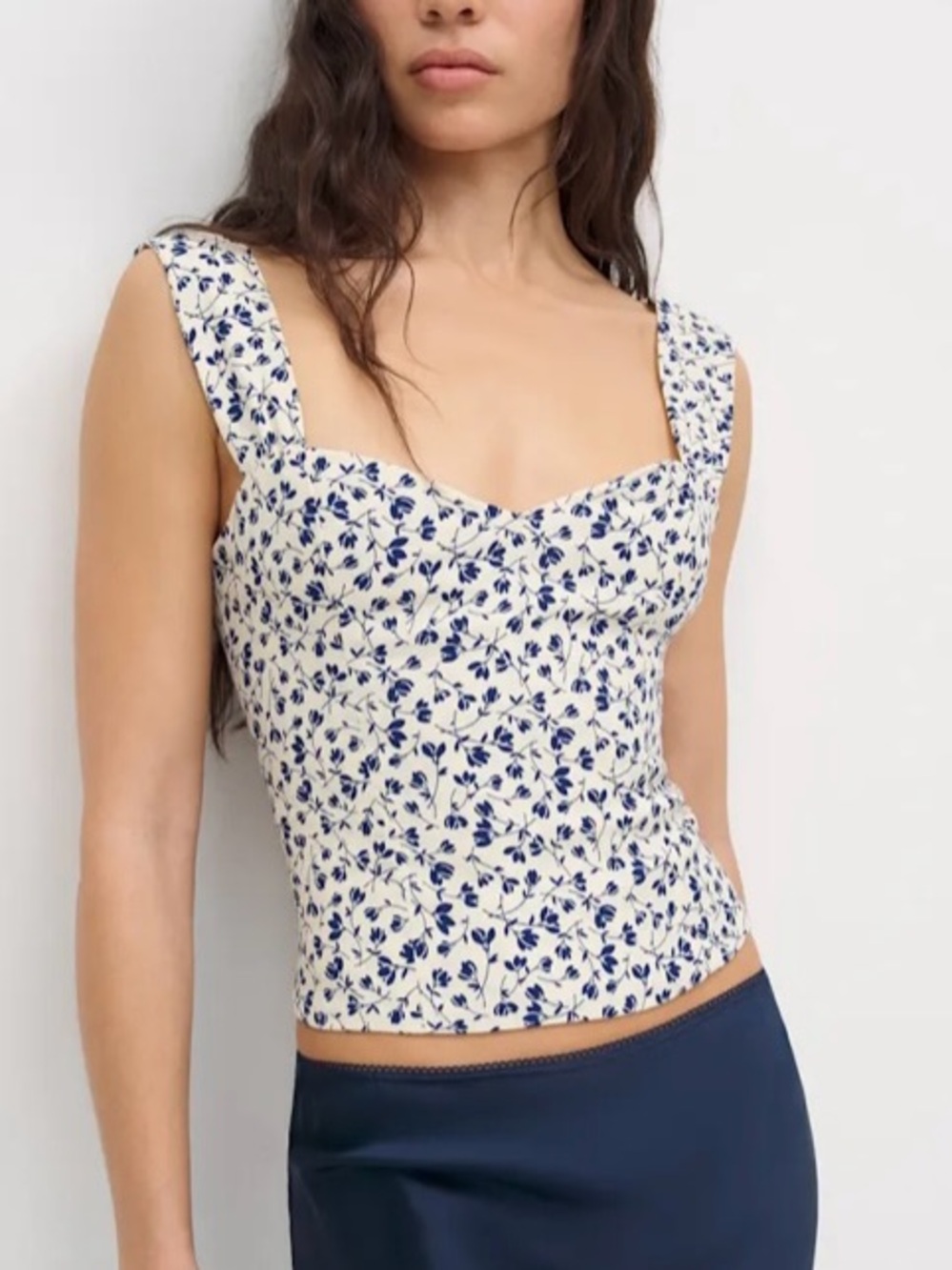 Reformation Hester Tank Top In Mykonos Women’s 10